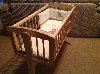 Stunning rocking wooden crib, mattress and bedding set offer Baby Accessories