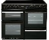 Leisure range cooker electric with hood  black and chrome £500 offer Kitchen