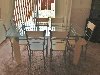 GLASS TABLE AND CHAIRS Picture