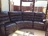 Brown leather corner suite offer Living Room