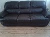Brown leather 3 seater + 2 seate... Picture