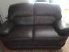 Brown leather 3 seater + 2 seate... Picture