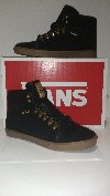 ladies vans black suede hiker bo... Picture