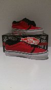 vans junior red trainers. new, b... Picture