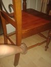 Oak and wrought iron table with 6 chairs. offer Other Furniture