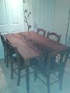Oak and wrought iron table with ... Picture
