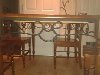 Oak and wrought iron table with ... Picture