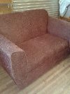 brown fabric 2 seater  & 2 chairs Picture