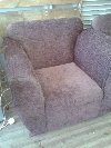 brown fabric 2 seater  & 2 chairs Picture