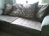 large immaculate brown sofa Picture