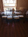 6 chairs and table Picture