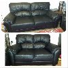 3 and 2 seat sofas black Picture