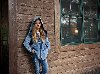 Girls Designer Faded Denim Jacke... Picture