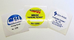 Parking Permit stickers  Picture