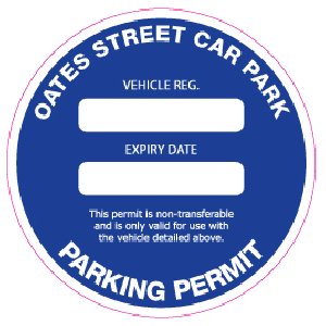 Parking Permit stickers  Picture