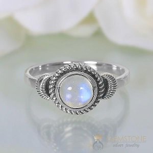 Moonstone Ring Crescent Dream-GSJ offer Jewellery