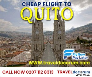 Direct flights to Quito from London offer Cheap Flights