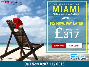 London to Miami Cheap Direct Flight offer Travel Agent
