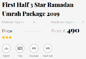 Last Half 4 Star Ramadan Umrah Pack offer Travel Agent