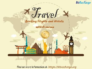 BITRECHARGE - One for all cryptocurrency travel booking. . offer Cheap Flights