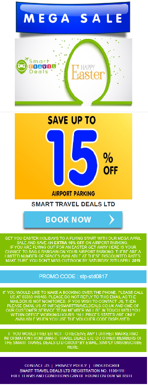 Easter Discounted Deals on Airport Parking offer Travel