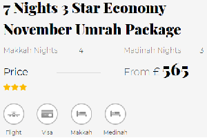 November Umrah Packages offer Travel Agent