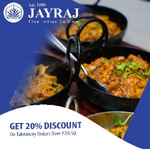 20% Discount on Online Orders at Jay Raj! offer Restaurants