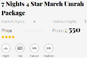Affordable March Umrah Packages 2020 offer Travel Agent