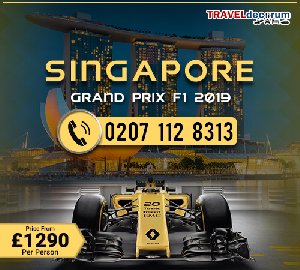 Call 0207-112-8313 for Singapore F1 Hospitality Packages offer Sports Events