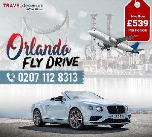 Cheap fly drive to Orlando at TravelDecorum offer Cheap Flights