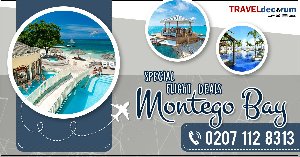 Cheap flights to Montego Bay Call 0207-112-8313             offer Cheap Flights