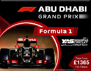 Book abu dhabi grand prix travel packages and abu dhabi f1 package deals offer Sports Events
