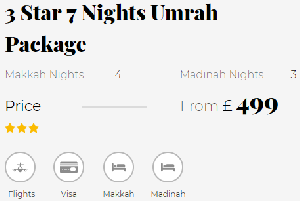 4 Star 10 Nights Umrah Package offer Travel Agent