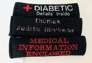 Personalised Medical Alert Seatb... Picture