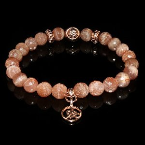 Peach Moonstone Luxury Bracelet offer Jewellery