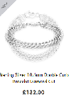 Mens sterling silver curb bracelet Picture
