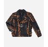 Men's Vintage Rust Effect Biker ... Picture