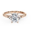 Trefoil Radiant Diamond Vintage Engagement Ring offer Jewellery