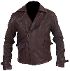 Captain America Brown Biker Leather Jacket at Bikers Jackets